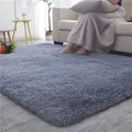 Silky Fluffy Carpet Modern Home Decor Long Plush Shaggy Rug Children's Play Mats Sofa Living Bedroom