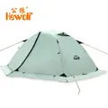 Hewolf Outdoor Four Seasons 2 Person Winterized Winter Tent Double Layer Beach Tourist Camping Tent