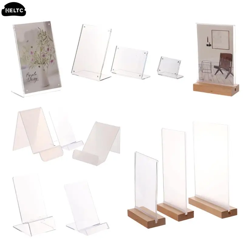 20 stili 1PC cornice in acrilico trasparente cornice magnetica a doppia faccia portafoto Idol portafoto ornamento da tavolo foto