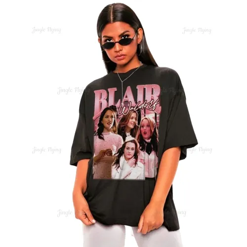 Retro Blair Waldorf Cornelia Waldorf T-Shirt Klatsch Mädchen Leighton Meester den ganzen Tag Komfort