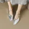 Women Mules Concise Comfortable Casual Flats Spring Summer Office Ladies One Strap Mary Janes Retro