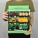 Drei in einem Traktor Kombination sset Simulation Spielzeug auto Modell Junge Spielzeug Geschenk box