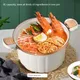 Enamel Micro Pressure Cooker Vacuum Non-stick Soup Pot New Multifunctional Simmering Pot Two Ears