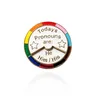 360°Rotation Rainbow Wheel Pins Brooch Todays Pronouns are They Them Theirs He Him His She Her Hers
