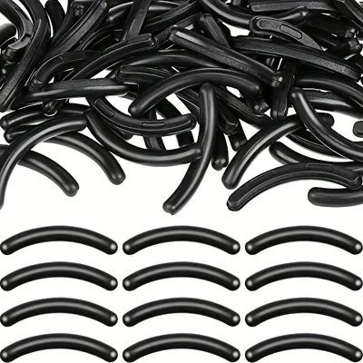 20pcs Universal Soft Silicone Eyelash Curler Replacement Pads Refill Pads For Eyelash Curler - Black/blue/pink