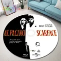 Scarface Movie CD Rug Round Mat round carpet Round Rug Bathroom Mat Black Mat Home Decor Rug Living