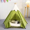 Haustier Tipi Zelt für kleine Hunde oder Katzen Welpen süßes Bett mit/dicken Plüsch kissen wasch