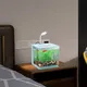 Small Aquarium Small Fish Tank With Led Aquarium Light Built-in USB Water Pump Dual Pollution