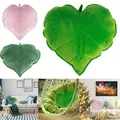 3D Leaf Throw Pillow Decorative Plant Pillow Soft Plush Leaf Shaped Cushion Novelty Plush Backrest