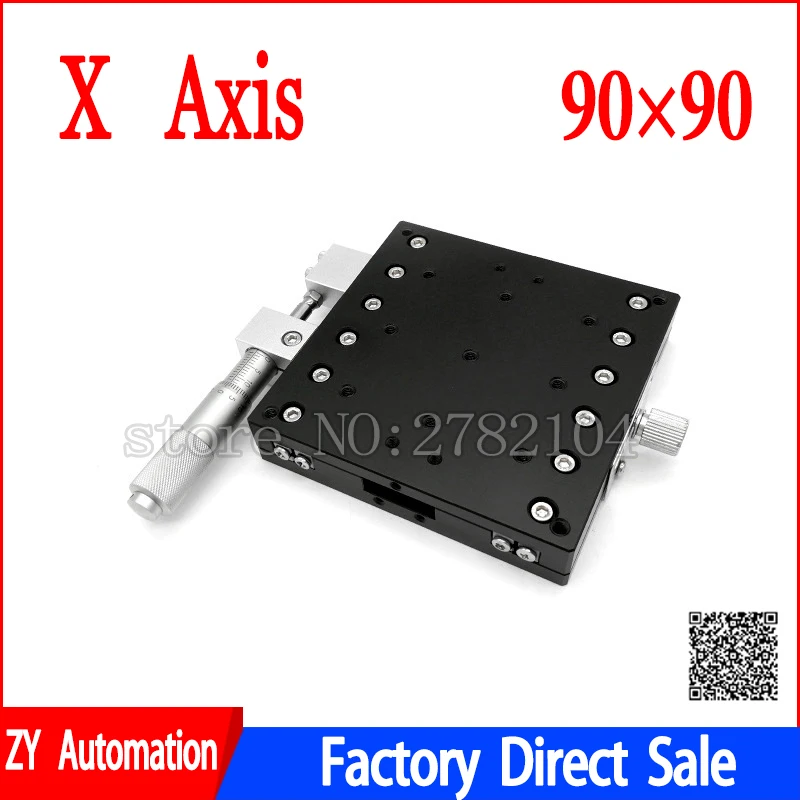 X achse 90x90mm trimm plattform manuelle lineare stufen lager tuning schiebe tisch X90-L X90-C X90-R kreuz schiene LX90-L LX90-C lx Image