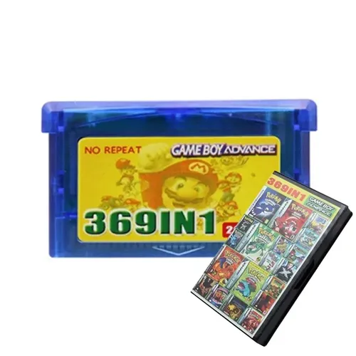 369 in 1 gba 32-Bit-Spielkassette Karte Pokemon Retro-Spiele englische Sprache für gba gba/sp nds