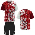 New Badminton t-shirt e pantaloncini Set Tennis Football Training Uniform Summer Outdoor Running