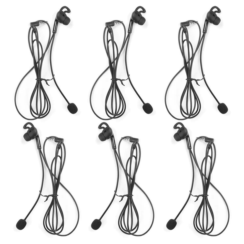 3PCS Schiedsrichter In-ohr Kopfhörer 3,5mm Jack für EJEAS V6C FBIM Richter Ohr Intercom Headset Fußball Fußball schiedsrichter Kopfhörer Image