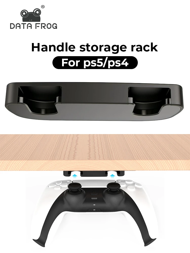 DATA FROG-Contrôleur de jeu portable pour PS5, support de stockage sous bureau, support de crochet de manette de jeu, Joystick