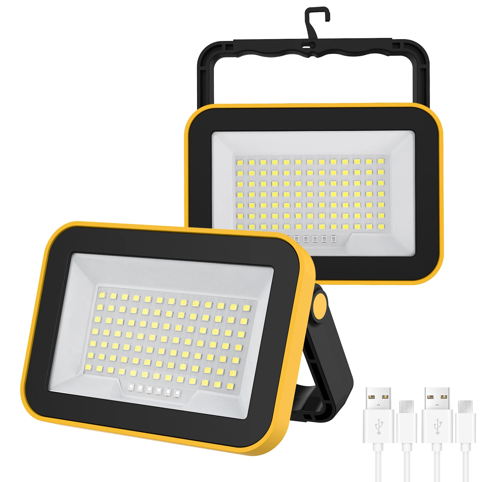 97 SMD Superhelles tragbares Arbeitslicht USB wiederaufladbar für Outdoor-Campinglampe LED-Taschenlampe Notlicht Outdoor 5 Modi