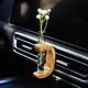 Désodorisant automatique de fleur de parfum de sortie d'air de voiture diffuseur de parfum de verre