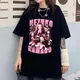 T-shirt à manches courtes imprimé Kamado Nezuko pour femmes chemises décontractées col rond