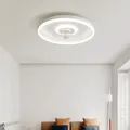 Plafonnier LED Ventilateur au Design Moderne Luminaire Décoratif de Plafond Idéal pour un Salon
