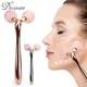 3D Face Massage Roller Rose Quartz Face Massager 360 Rotation Face Lift Roller Mince Visage Rides