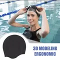 Bonnet de natation en silicone pour hommes et femmes bonnet de natation étanche avec protection des