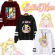 Sweat à capuche Sailor Moon Y2K pour femme sweat à capuche imprimé dessin animé manches longues