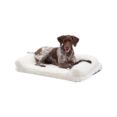 Happy Hounds Millie Sherpa Sofa Dog Bed, Snow, Large