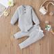 Newborn Baby Girls/Boys Suit, Long Sleeve Clothes Striped Romper+Pants Set Infant Outfits