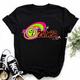 Zumba Graphic Tshirt Abbigliamento da donna Fitness Dance Lettera T stampata Maglietta estiva Sport Ginnastica Femme Fashion T-shirt Top