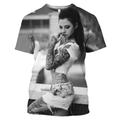 T-shirt stampata 3D uomo donna sexy dea Harajuku magliette uomo moda casual streetwear hip hop o-collo t-shirt abbigliamento