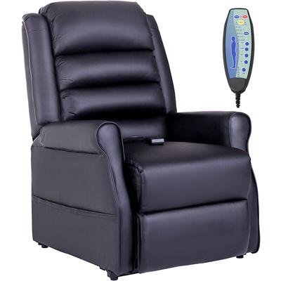 Sessel mit Aufstehhilfe, Massagesessel mit Liegefunktion, Relaxsessel mit Becherhalter, Image