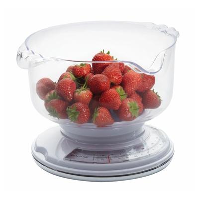 KitchenCraft - Analoge Küchenwaage de mit Wiegebehälter, Kapazität de 3 kg