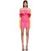 Pink Ruched Minidress