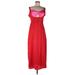 Casual Dress - Maxi: Red Dresses - Women's Size X-Large
