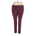 Sonoma Goods for Life Leggings: Burgundy Bottoms - Women's Size 2X