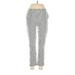 Jones & Co Casual Pants - Mid/Reg Rise: Silver Bottoms - Women's Size 10