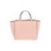 Kate Spade New York Leather Tote Bag: Pink Solid Bags