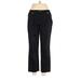 Jones New York Signature Khaki Pant: Black Solid Bottoms - Women's Size 8