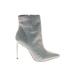 Anne Michelle Ankle Boots: Silver Shoes - Women's Size 9