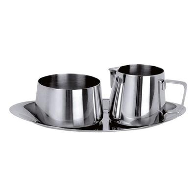 Contacto 3-tlg. Milch- und Zucker-Set silber