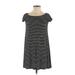 Old Navy Casual Dress - Shift: Black Stripes Dresses - Women's Size X-Small