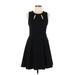 Cynthia Rowley TJX Casual Dress - A-Line: Black Solid Dresses - Women's Size Medium
