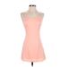 Forever 21 Casual Dress - Mini: Pink Solid Dresses - Women's Size Small