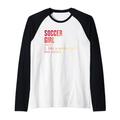 Soccer Girl Definition viel cooler als normaler Fußballspieler Raglan