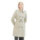 TOM TAILOR Damen Basic Trenchcoat mit Gürtel, 34895 - Desert Green, XS