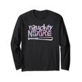 Naughty By Nature – Pastel Spiral Logo Black Langarmshirt