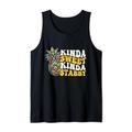 Kinda Sweet Kinda Stabby Funny Sarcastic Sarcasm Ananas Tank Top