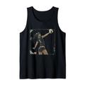 Volleyball player dog beach cool for men and women net spike Tank Top