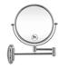 GloRiastar 5X Wall Mounted Makeup Mirror - Double Sided Magnifying Makeup Mirror for Bathroom 8 inch Extension Polished Chrome Finished Mirror