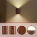 Kehuo 2 Pcs Set Wood Grain Human Connection Induction Led Light Charge Electromagnetic Suction Wall Light Building Home Bedside Bedroom USB Night Light Must Have Household Items