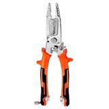 Pedty 1X Wire Stripper 10 In 1 Hand Tool Multifunction Wire Stripper Multifunction Wire Stripper Pliers Crimping Tool With Tail Cutter Multifunct Wire Stripper for Stripping Cutting